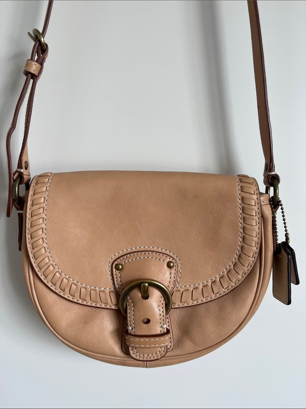 Coach Soho Whipstitch Buckle Flab Crossbody Bag